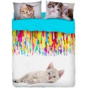 Complete Sheet Set Bassetti Imagine Miao Cats Color