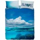 Complete Duvet Cover Set Bassetti Imagine Save Sea Ocean Clouds V1