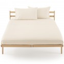 Fitted Sheet Percale Zucchi Clic Clac Butter White