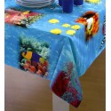 Tablecloth Bassetti La Natura Magie Di Sogno Stain-Resistant Aquarius
