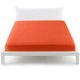 Fitted Sheet Bassetti Orange With Perfetto Releaseable Elastic Corners V1910
