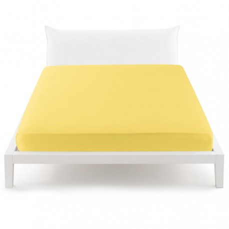 Fitted Sheet Bassetti Yellow With Perfetto Releaseable Elastic Corners V2401