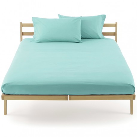 Fitted Sheet Bassetti Turquoise Azure With Perfetto Releaseable Elastic Corners V2306