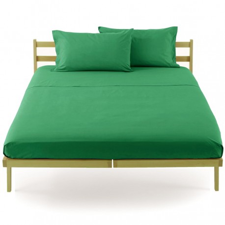 Fitted Sheet Bassetti Jade Green With Perfetto Releaseable Elastic Corners V1356