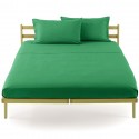 Fitted Sheet Bassetti Jade Green With Perfetto Releaseable Elastic Corners