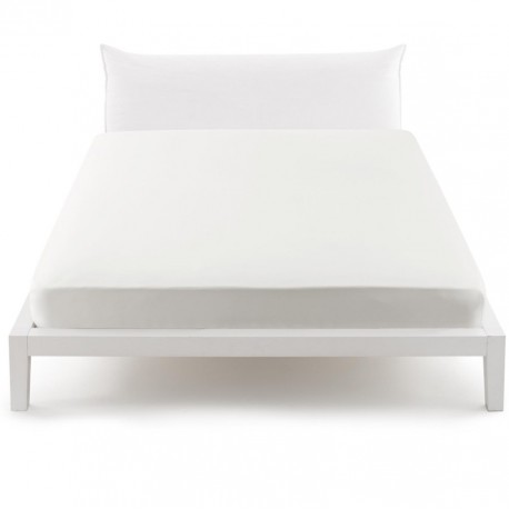 Fitted Sheet Bassetti White With Perfetto Releaseable Elastic Corners V1000
