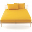 Fitted Sheet Bassetti Dark Yellow With Perfetto Releaseable Elastic Corners