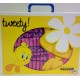Poncho Embroidered Tweety Bassetti Kids Baby Sky V1