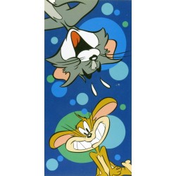 Drap De Plage Bassetti Kids Lisérée Glu-Glu Tom et Jerry Warner Bros Cartoon Network