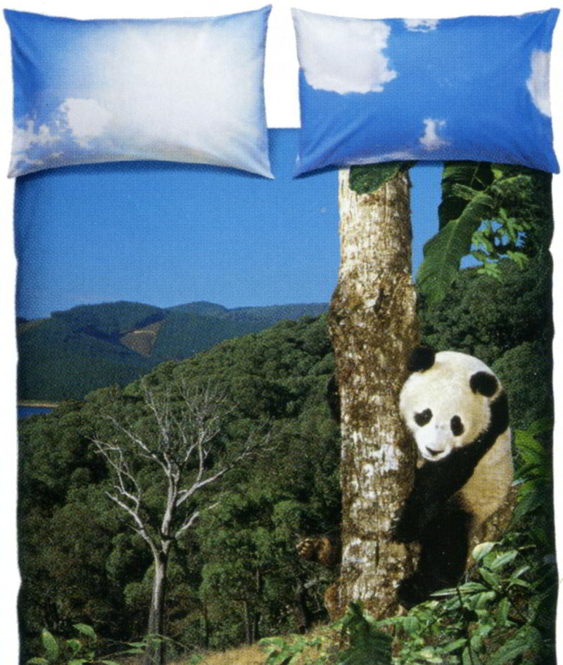 Copripiumino Panda.La Natura Bassetti Panda Queen Size Duvet Cover Set