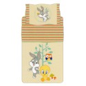 Complete Sheet Set Bassetti Kids Tweety and Bugs Bunny Nature Fantasy Beige