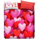 Complete Duvet Cover Set Bassetti Imagine Love Party Hearts Balloons