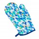 Kitchen Set Blue Oven Glove Potholders And Dish Towels Contrast
